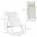 Conjunto de 2 Tumbonas Aluminio, Texteline Outsunny Gris Claro