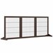 Barrera para Mascotas Madera de Pino PawHut Marron