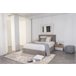 Cama abatible LUA II de color gris 140x190cm Gris