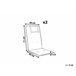 Beliani Cojín de asiento TOSCANA 50x45 Blanco/ Beige