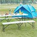 Banco plegable Ljusnarsberg para 4 personas metal/plástico Blanco