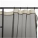 4 Paneles Laterales de Mosquitera para Carpa Poliéster, Nylon 302x0 Negro