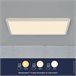 Plafón de techo LED para baños Harlow Step (22W) Plástico Moderno Blanco