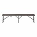 Banco plegable Lillestrøm para 4 personas metal/plástico Madera