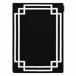 Alfombra HAMPTON Lux 80x150 Negro