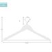 Max Home Pack 10 perchas de madera Blanco