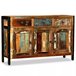 Aparador de madera reciclada maciza estilo vintage 4402181 Marron
