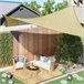 Toldo Vela Rectangular HDPE Outsunny 300x400 Marron