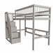 Cama alta para niños 142x205 Gris