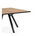 Mesa de comedor MILENA cuadrada 136cm roble negro Madera