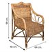 Sillón de bambú y ratán Marron