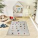 Alfombra infantil forma nube CANDY - ATTICGO 120x170 Multicolor