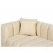 Beliani Chaise longue izquierdo Terciopelo LANNILS Crema