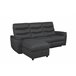 Chaise loungue relax FAMILY eléctrico Antracita