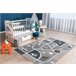 Alfombra FUN Strade para niños calle pueblo 280x370 Gris