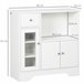 Aparador de Cocina Melamina de Madera HOMCOM, hogar - cocina 80 Blanco