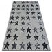 Alfombra LISBOA Estrellas Estrellitas 200x290 Negro