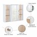 Armario Espejo MDF, Tablero de partículas HOMCOM, hogar - baño 60 Multicolor