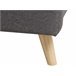 Beliani Cama con somier Poliéster RENNES II Gris Oscuro