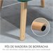Butaca de Salón Terciopelo, Madera de Caucho HOMCOM Butaca de Salón Terciopelo, Madera de Caucho HOMCOM Verde