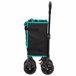 Aktive Carro plegable playa con ruedas todoterreno Negro