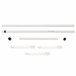 Perchero telescópico Havneby Ajustable Metal/Plástico Blanco
