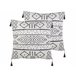 Beliani Cojín decorativo SCHEFFLERA 45x45 Blanco/ Negro