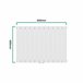Radiador de panel Nore de Diseño monocapa plano acero Blanco