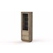 Vitrina alta 1 puerta 4 estantes HELSINKI Madera