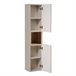 Conjunto mueble lavabo individual encastrado 2 puertas y columna Manoa Madera