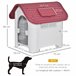 Caseta para Perros PP, Metal PawHut Multicolor