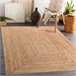 Alfombra lavable ANDRE 1017 Trenza 80x150 Beige