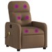 Sillón Reclinable De Masaje Marron Claro