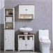 Armario de Pared Melamina de Madera kleankin, hogar - baño 60 Blanco