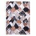 Alfombra FUN Tops para niños montañas picos 180x270 Multicolor
