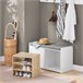 Banco Zapatero con 1 Puerta SoBuy FSR109-WN 80 Blanco