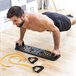 Tabla de Flexiones Push-Up con Bandas de Resistencia y Guía de Ejercicios Negro