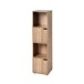[Mueble 3 estantes acabado madera 2 puertas MODU Marron