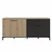 Aparador 4 puertas 1 cajón L180 cm - TRUST Marron