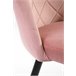 2x Silla tapizada capitoné de terciopelo SJ.077 Rosa