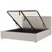 Beliani Cama con somier Poliéster MOISSAC 197x224 Beige