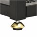 Mesa Consola Vidrio Templado, MDF, Metal HOMCOM 108 Negro
