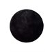 Alfombra lisa lavable de pelo alto FOX - ATTICGO 120x120 Negro