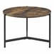 Mesa de centro Køge redonda MDF/metal 60x60 Madera