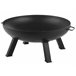 Beliani Fogón de madera SEMPU Negro