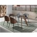 ANGEL CERDA Mesa comedor rectangular cristal Nogal