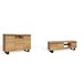 Set Naturale con patas Buffet-Mueble tv 160cm Roble/Negro Marron