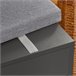 Banco Zapatero con cajón y 3 compartimientos SoBuy FSR45-DG Gris