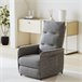 Sillón relax reclinable Savukoski acero poliéster Gris Claro