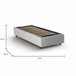 Cama individual en tela Blanco